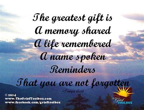 Not forgotten - A Poem | The Grief Toolbox