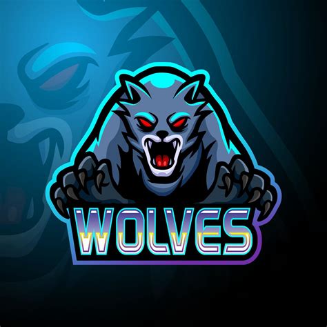 Wolves esport logo mascot design 8076240 Vector Art at Vecteezy