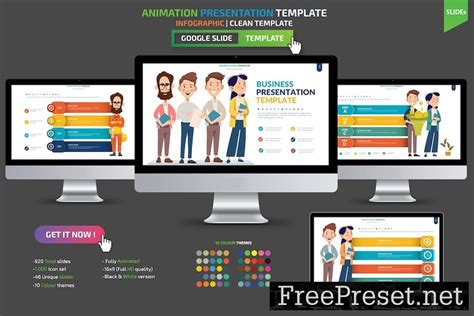 Animation Google Slides Presentation Template 335N6UV