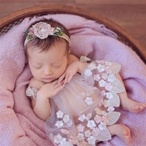 2018 New Romper & Headband Set Bebe Newborn Photography Props ...