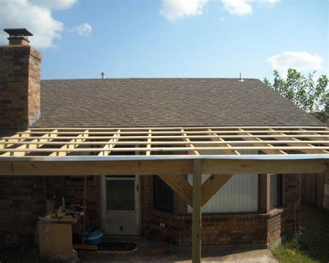 How to Build a Patio Cover With a Corrugated Metal Roof | Building a ...