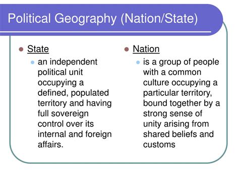 PPT - Political Geography (Nation/State) PowerPoint Presentation, free ...