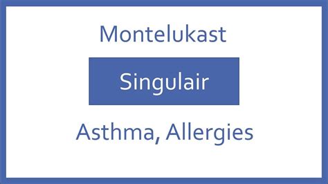 Montelukast Pronunciation - Generic Name, Brand Name, Indication (Top ...