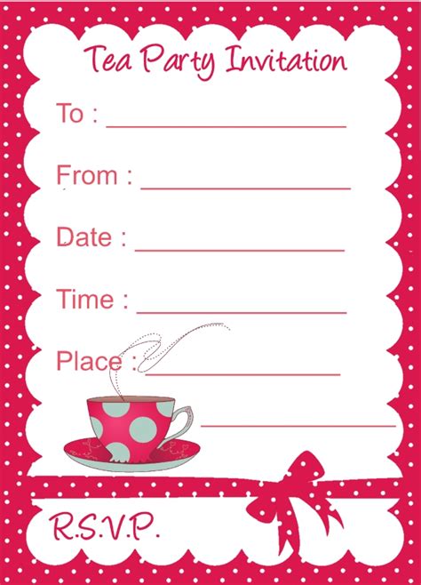 Tea Party Invitation