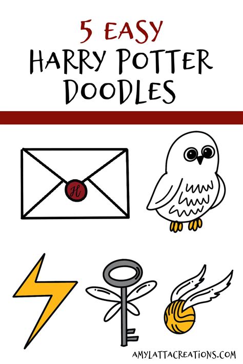 5 Easy Harry Potter Doodles + a LEGO Giveaway! - Amy Latta Creations ...