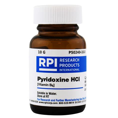 P50240-10.0 - Pyridoxine Hydrochloride [Vitamin B6], 10 Grams