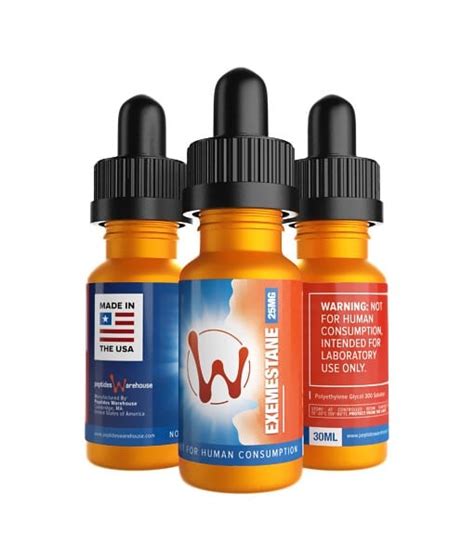 Exemestane 25mg per ml x 30ml - Peptides Warehouse