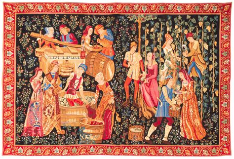 Medieval Wall Hanging Tapestry The Vintage Le Vendange | Etsy