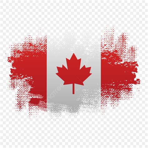 Grunge Brush Strokes Vector Hd PNG Images, Grunge Canada Flag Brush ...