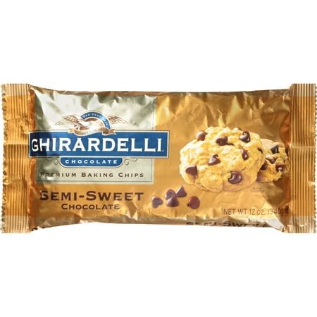 Ghirardelli Chocolate Semi-Sweet Chocolate Premium Baking Chips 12 oz ...