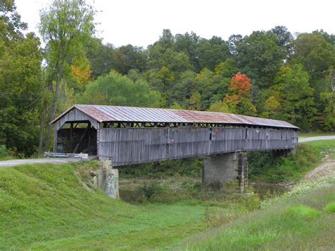 Mount Zion Covered Bridge in Washington County, Kentucky. American ...