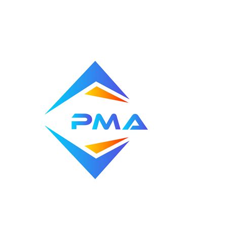 PMA abstract technology logo design on white background. PMA creative ...