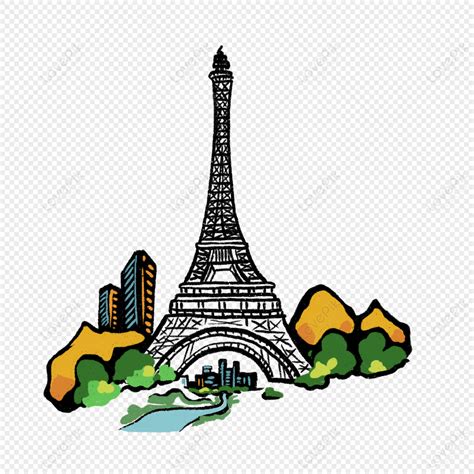 Cartoon Paris Eiffel Tower, Paris Eiffel, Eiffel Tower, Creek PNG Hd ...