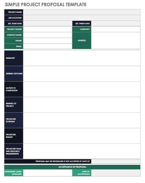 Simple project proposal template word - patchmserl