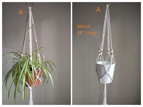 Macrame Boho Plant Hangers - Etsy