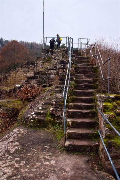 Stairs at a Castle Ruin in Germany Editorial Photo - Image of hill ...