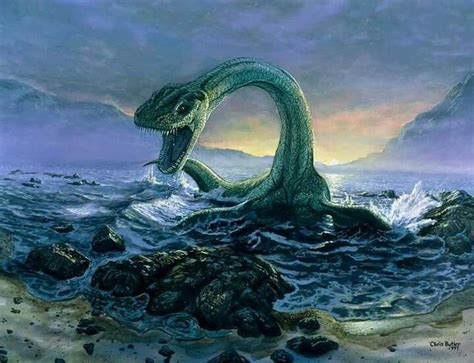 Elasmosaurus. Art by Chris Butler. Elasmosaurus is a genus of ...