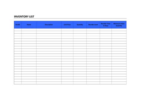 2023 Inventory Checklist Template Fillable Printable Pdf And Forms ...