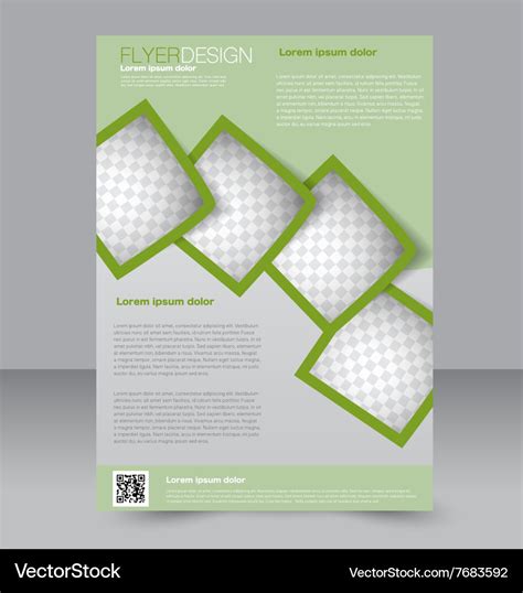 Brochure design flyer template editable a4 poster Vector Image