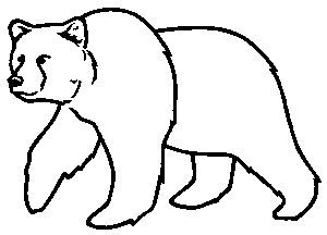 Grizzly Bear Outline - ClipArt Best