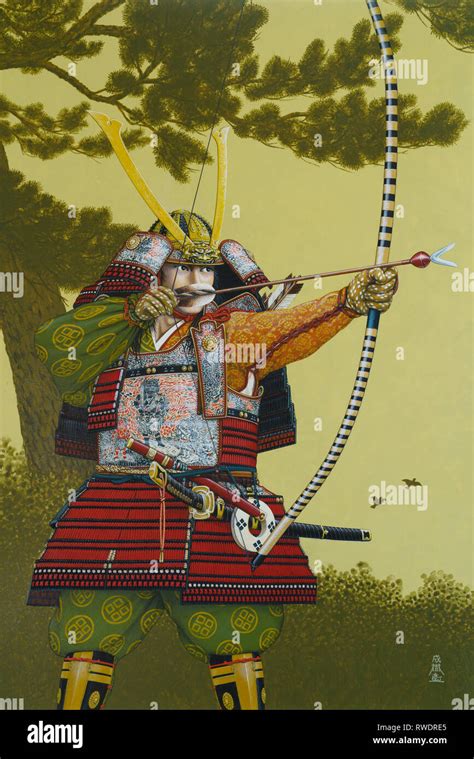 Samurai with bow and arrow hi-res stock photography and images - Alamy