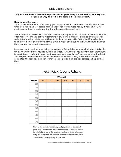 Microsoft Word - Fetal Kick Count Chart by Debbie Pulley - Issuu