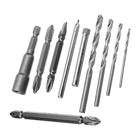 New 10pcs Power Tool Accessories Drill Bit Screwdriver Bit Set for ...