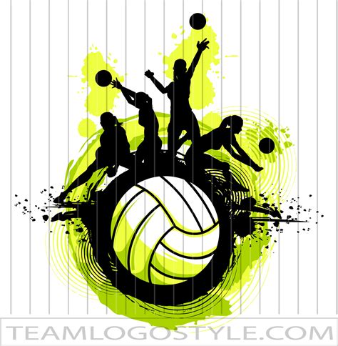 Volleyball Design | Vector Format | JPG EPS