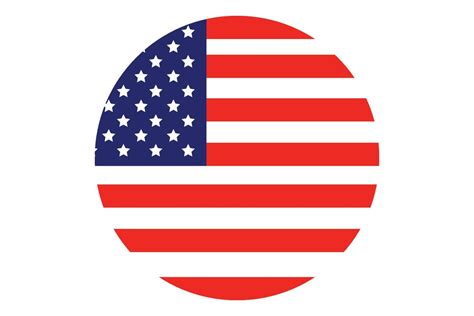 Circle flag vector of USA 11074356 Vector Art at Vecteezy