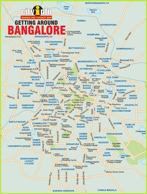 Bengaluru city map - Bangalore in map (Karnataka - India)