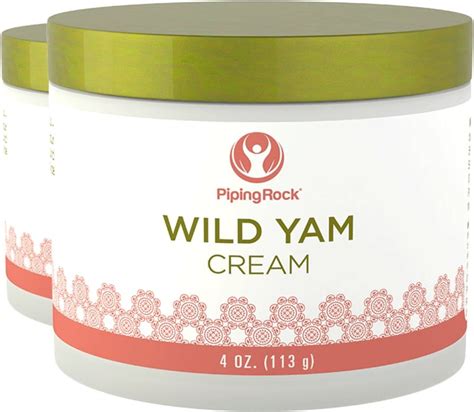 Wild Yam Cream 4 oz (113 g) Jar | Wild Yam Cream Benefits | Piping Rock ...