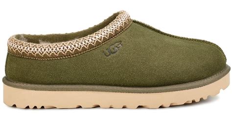 UGG Suede Tasman Slippers in Green for Men - Lyst