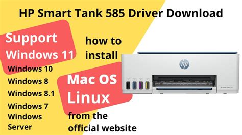 HP Smart Tank 585 Driver Download and Setup Windows 11 Windows 10,Mac ...