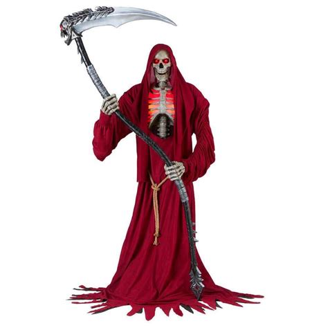 Home Accents Holiday 8 ft Animated Smoldering Reaper of Souls Halloween ...