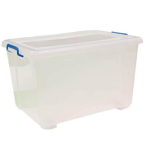 90L Plastic Storage Box With Wheels | Bonningtons