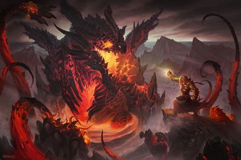 1080x1812 resolution | lava monster art, World of Warcraft, fan art HD ...