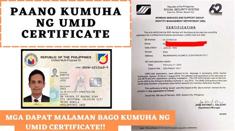 Paano kumuha ng UMID Certificate & Book your Appointment to POEA at SSS ...