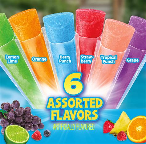 Fla-vor-ice Freeze Pops, x 45 Assorted Flavors Oz その他 | blog ...