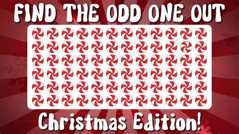 Spot the Odd One Out Christmas Edition! - YouTube