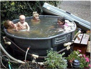 Image Detail for - hot tub made from 300 gallon rubbermaid stock tank ...