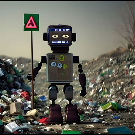 Recycling Robot - AI Generated Artwork - NightCafe Creator