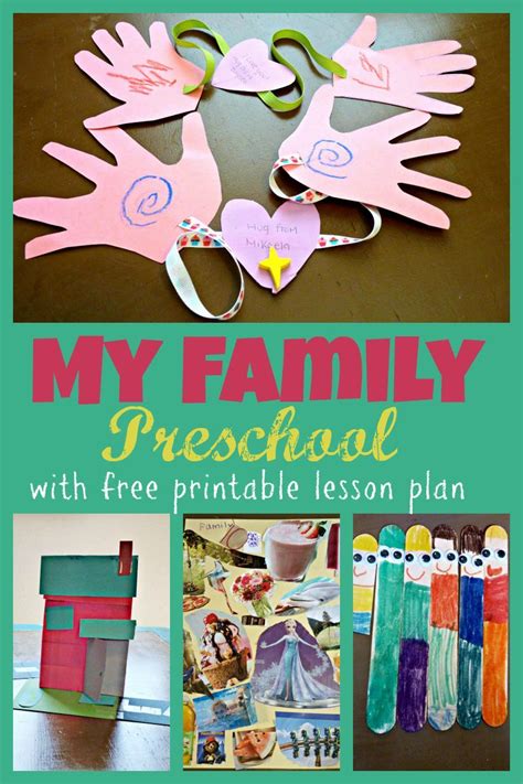 My Family Preschool Week | Free Printable Lesson Plan