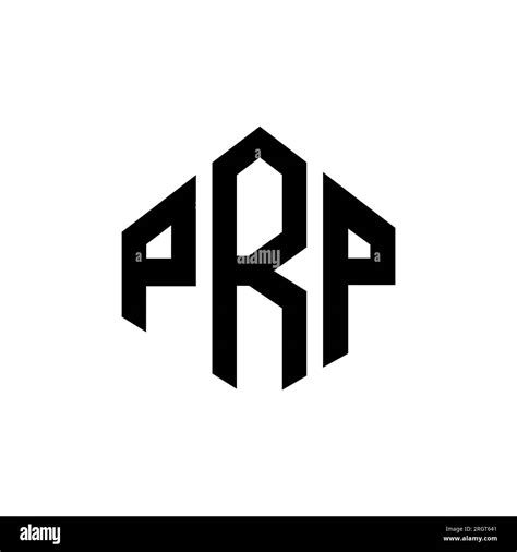 PRP letter logo design with polygon shape. PRP polygon and cube shape ...