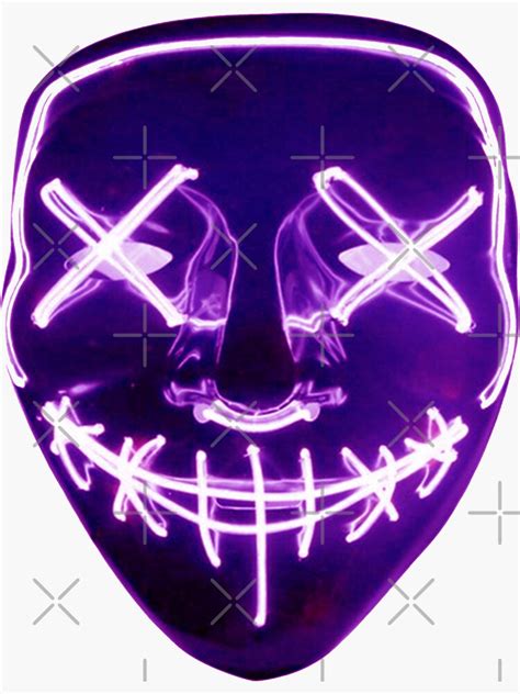 "The Purge Scary Mask" Sticker for Sale by jama777 | Redbubble