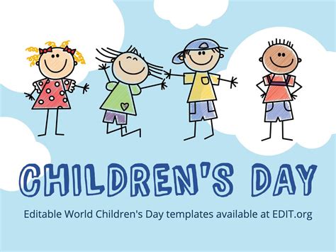 World Children's Day poster templates