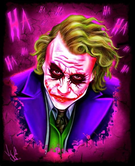 Joker Heath Ledger Digital Art by Vinny John Usuriello - Pixels