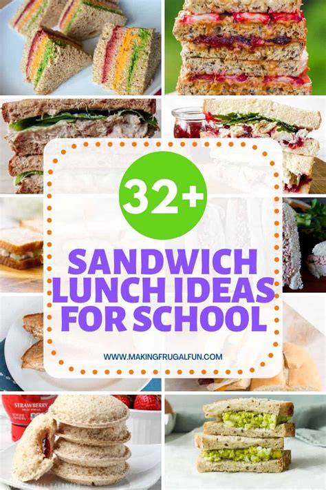 Lunch-sandwich-ideas-for-school - Making Frugal FUN