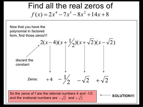 Finding All Real Zeros Of A Polynomial With Examples