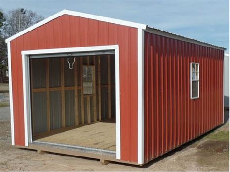 Garage Shed with Roll-up Doors | Hometown Sheds