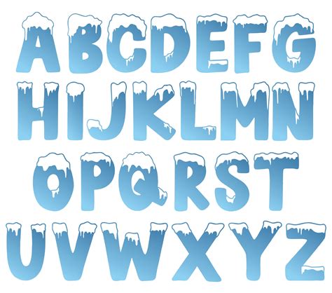 Frozen Letter Font